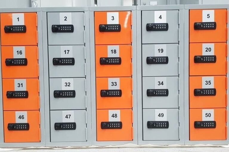 Gemini lock installed on lockers