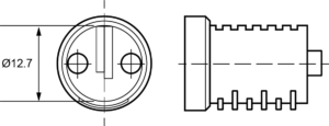 12,7mm Zylinder
