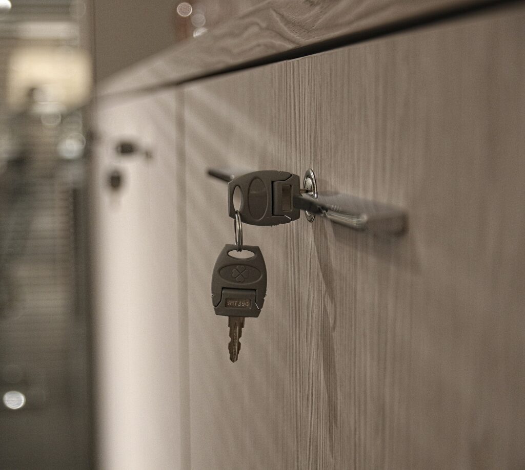Wooden Office Furniture locking systems from Euro-Locks